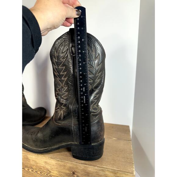 Double H Leather Cowboy Boots Mens 9.5 Western Oil Chemical Resistant Rodeo Work main image 5
